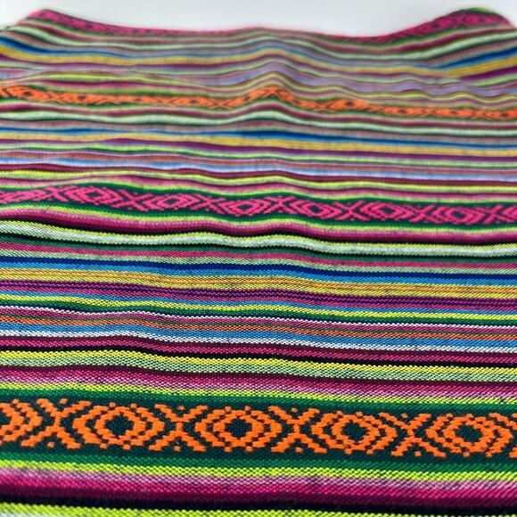 Tribal FESTIVAL BOHO Multicolor Embroidered Woven Western Skirt Mini Navajo S - Picture 6 of 11